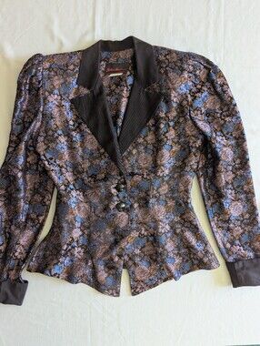 Vintage Floral Brocade Tapestry Style Jacket/Blazer